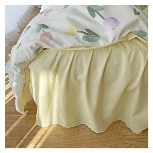 Ropa de cama suave de 4 piezas con funda de edredón impresa transpirable 4