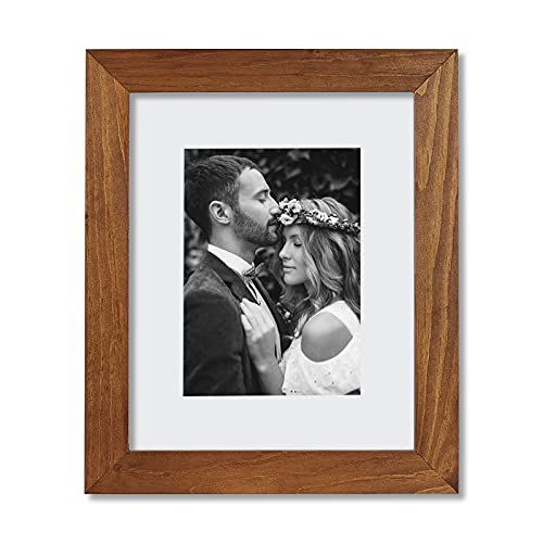 Yome 8x10 Picture Frame,Display Pictures 8 by 10 with Mat or 5x7 Without Mat,Decorative Wall Gallery Photo Frames for Living Room,Office Decor,Rustic Wood Frames for Kids Artwork,Couples,Grandparents