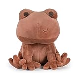 Kids Preferred Harry Potter Chocolate Frog Plush Stuffed Animal with Embroidered Details, Brown Minky Fabric, and Beans in Bottom, Hogwarts Collectible for Babies, Toddlers, and Kids, 6 Inches