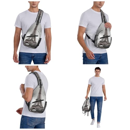 Bolso Pequeño Bandolera para Senderismo Negro miniatura 7