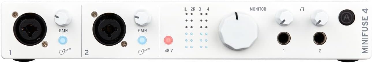 ArturiaMiniFuse 4 White USB-Audio Interface - USB Interface