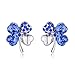 Produktbild KRUCKEL  Four leaf clover  Lucky, joy, hope, faith, kindness, cheerful, confident, everyday is full of Love  earrings made with  Swarovski® crystals   7071010