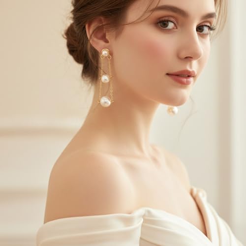 Image of Young & Forever Gift Fashion Jewellery Gold and Silver Plated Cubic Zirconia Diamond Hoop Earrings Sparkling Hypoallergenic Hoops Earrings for Women & Girls