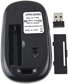 KLEIN Design TM-3500 Wireless optical Mouse 2.4 GHz color black with rubber coating.