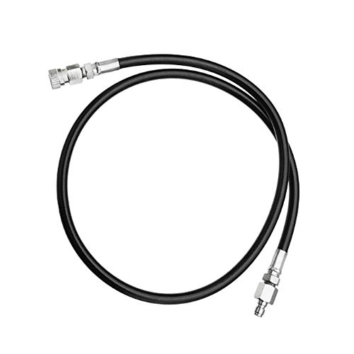 Gurlleu Universal Dn2 Microbore Hose 4500 Psi Pcp Paintball Fill Whip With Foster Quick-Detach Hose Assembly (24 Inch Hose With Male To Female Qd Disconnect) #TOP1