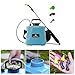 fxwtich Electric Garden Sprayer 5L/8L Backpack Sprayer with 3 Mist Nozzles, Rechargeable Handle, Adjustable Strap Garden Spraying Tool Blue 5L