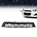 PIT66 Front Bumper Upper Grille Grill Chrome Compatible with 2012-2016 Chevy Sonic 95215846 Black