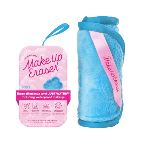 Image of The Original MakeUp Eraser PRO, Effortlessly Remove All Makeup Using Only Water, Including Waterproof Mascara, Eyeliner, Foundation, Lipstick, Sunscreen,and More! Chill Blue, 1 ct.