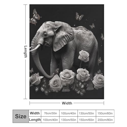 Couverture flanelle pour canapé : l'accessoire cocooning éléphant - 3