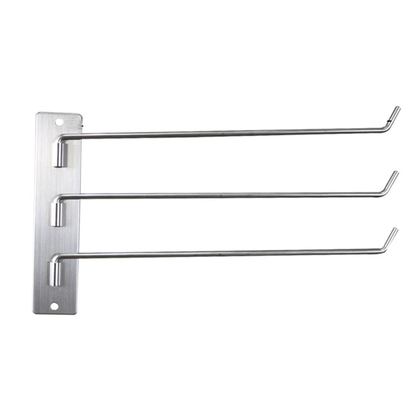 Porte-serviettes mural pivotant inox pour gain de place salle de bain