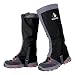 YUEDGE Waterproof Snow Boot Gaiters 600D Anti-Tear Oxford Fabric for Outdoor Hiking Walking Hunting Climbing Trimming Grass(Black)