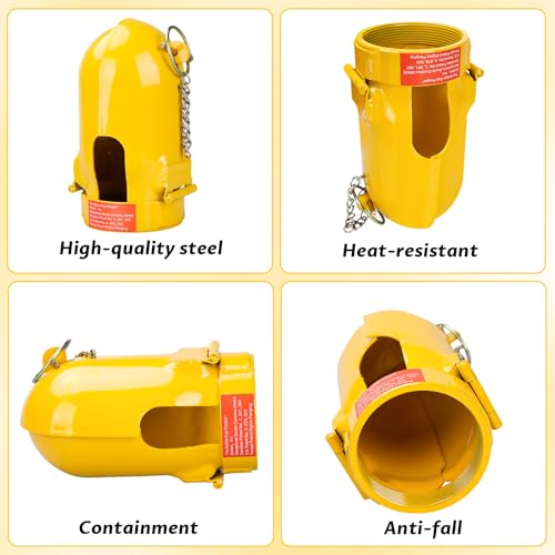 Image of Gas Cylinder Regulator Protector Safety Cap Fine Thread 3-1 /8 x 11| High pressure gas cylinder safety cap| Fall-Proof Design| Protect Argon /Nitrogen High-Pressure Gas Cylinder Valves and Regulators