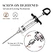 Tri-Sworker Plastic Meat Injector Kit for Smoker with 3 Flavor Food Syringe Needles, Ideal for Injecting Marinade into Turkey, Meat, Brisket; 1-OZ; Including Paper User Manual, Recipe E-Book (PDF)