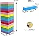 Farbe Wackelturm, Bunt Holz Wackelturm Stapelturm Holz Brettspiel, Klassische Lernspielzeug Bausteine Stapelspiele Familienspaß Spiele Spieleklassiker für die Ganze Familie (48 Stck Farbe zufällig )
