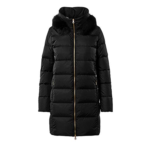 [デュベティカ] ファー付き ダウンコート LEXY レクシー ミドル ダウンジャケット (レディース) 40(M) nero(999)