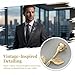 KMYZQDV 2Pcs Rose Lapel Pin for Men Women Flower Brooch Pins Suit Accessories Mens Brooches for Lapels and Tuxedo Suits Fashion Stick Corsage for Weddings Parties Formal Events Gold and Silver