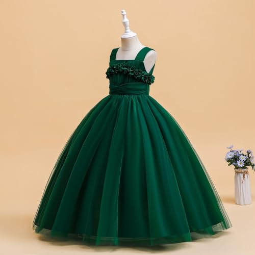 Vestido de verano para niñas con tutú sin mangas elegante 3