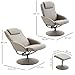 HOMCOM Sillón Relax con Reclinación hasta 145° Giratorio 360° con Reposapiés 78×71×101cm
