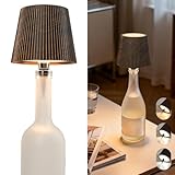 Lampe bouteille portable pour intérieur et extérieur : grâce à son design compact, elle résiste aux éclaboussures et fonctionne sans prise électrique. Parfaite pour le chevet, la terrasse, le jardin, le camping ou les pique-niques, cette lampe pour bouteille vous accompagne partout sans contrainte.