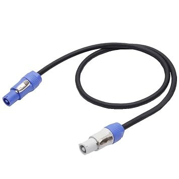Cable,AC PowerCon Input to PowerCon Output 12AWG 3 Pin Power Extension Cord for LED Screen Beam Moving Head Light,Stage Lighting Safety Cables,Stage Lighting Accessories,Sound & Visual Gear 1M/3FT