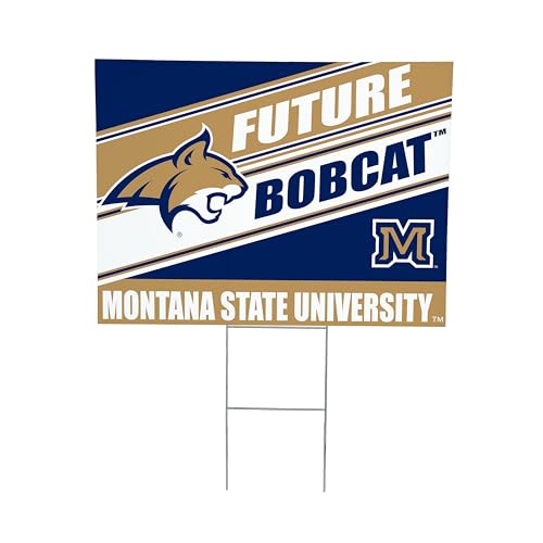 NCAA Montana State University Future Student Yard Sign Outdoor Coroplast Yard Signs with Stakes 18x24 College Welcome Signs for Lawn Garden Party