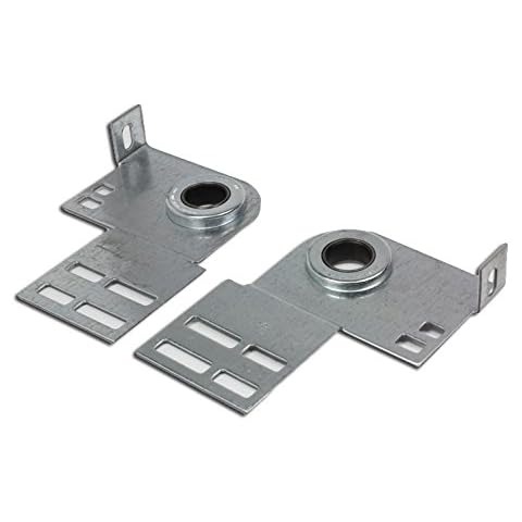 Garage Door End Bearing Plate Residential Bracket - One Pair (L&R) Cover
