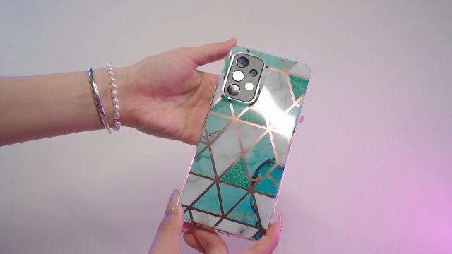 Cover Marmorizzata Per Xiaomi Redmi 9C / 9C NFC: Custodia Morbida In Silicone TPU Antigiallo - Verde