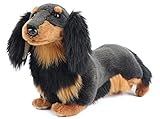 MY DOG Mini - Dachshund Longhair - Premium Dog Stuffed Animal - Lifelike & Realistic