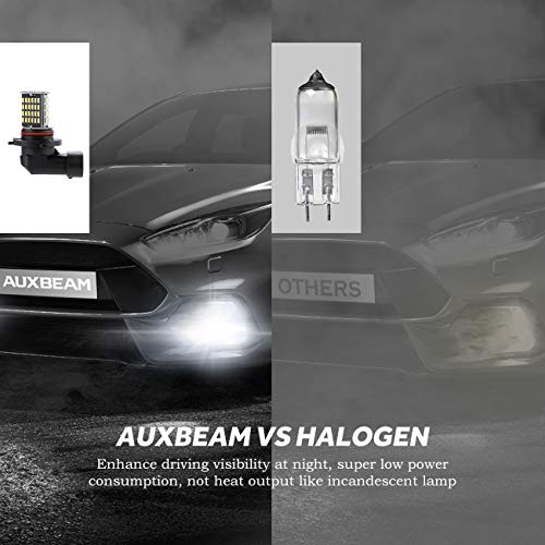 Auxbeam 9005/9006 Led Fog Light Bulb 6000K 800 Lumens Xenon White Extremely Bright, Led Light Bulb For Signal, Turn, Parking, Tail Lights (Pack Of 2) #TOP6