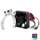 CrazyHobby RC Car Motor Heatsink Cooling Fan with Thermal Sensor Aluminum Clamp Heatsink for 42mm Mo