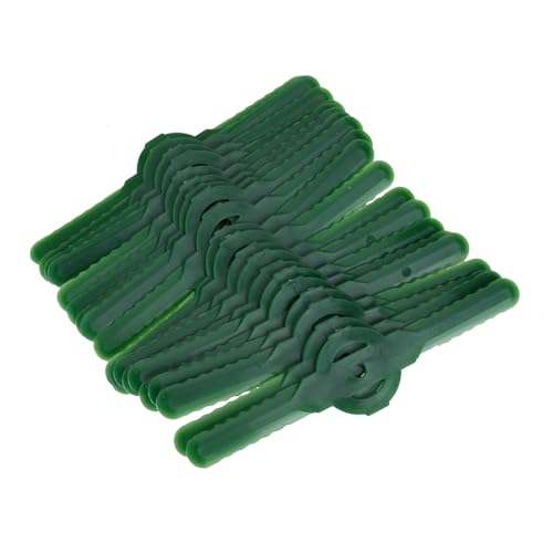 20-teilige Trimmer-Kunststoff-Graskantenklingen for Gartenszenen Trimmer Rasenmähermesser Schwarz / Grün / Weiß ( Color : Green )