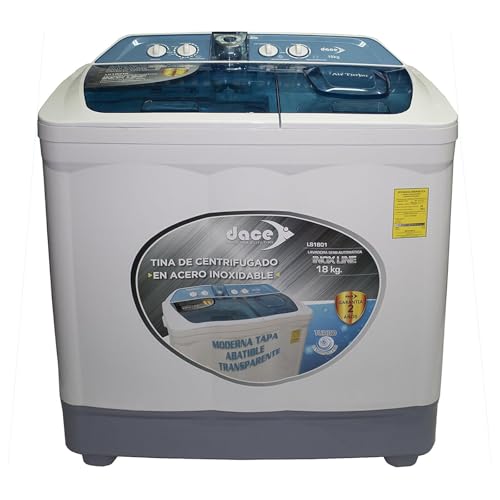 Lavadora Doble Tina Dace 18 Kilos Carga Superior Gris LS1801