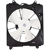 for Honda Civic Hybrid A/C Radiator Fan Assembly 2006 07 08 2009 Driver Side for HO3115143 | M:19030RMXA51+B: 19020RSHE01+ S: 19015RMXA51