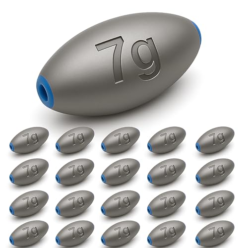 Egg Sinkers Fishing Weights, Lead Oval Sinkers for Bass and