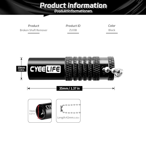 CyeeLife Dart Extractor Tool für abgebrochene Schäfte und Spitzen,Dart zubehör,Markenqualität