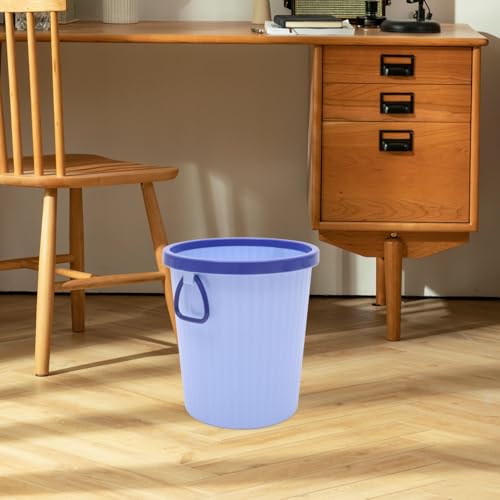 Cabilock basurero plástico redondo pequeño morado miniatura 4