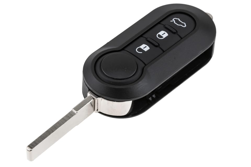 Boîtier de clé Citroën Jumper et Fiat 500 coque de remplacement 3 boutons