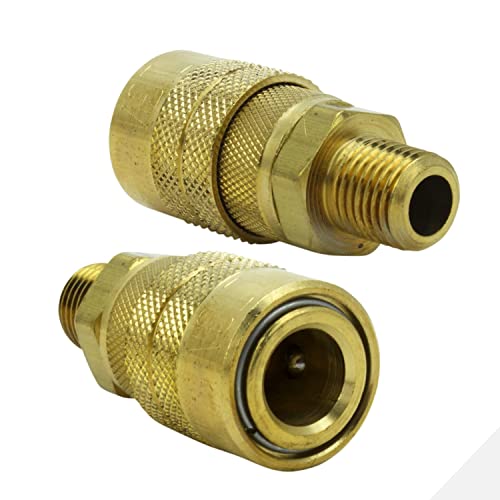 Milton (S-716) 1/4" Male Npt M Style (Industrial) Air Fitting Quick Connect Coupler Red #TOP3