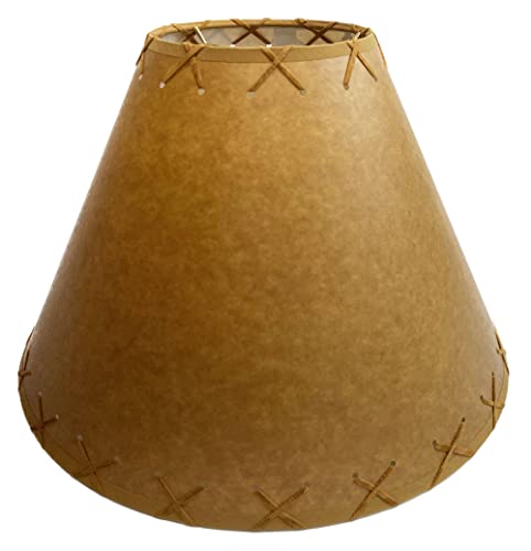 Generic Rustic Oiled Kraft Laced Lamp Shade thumb #2