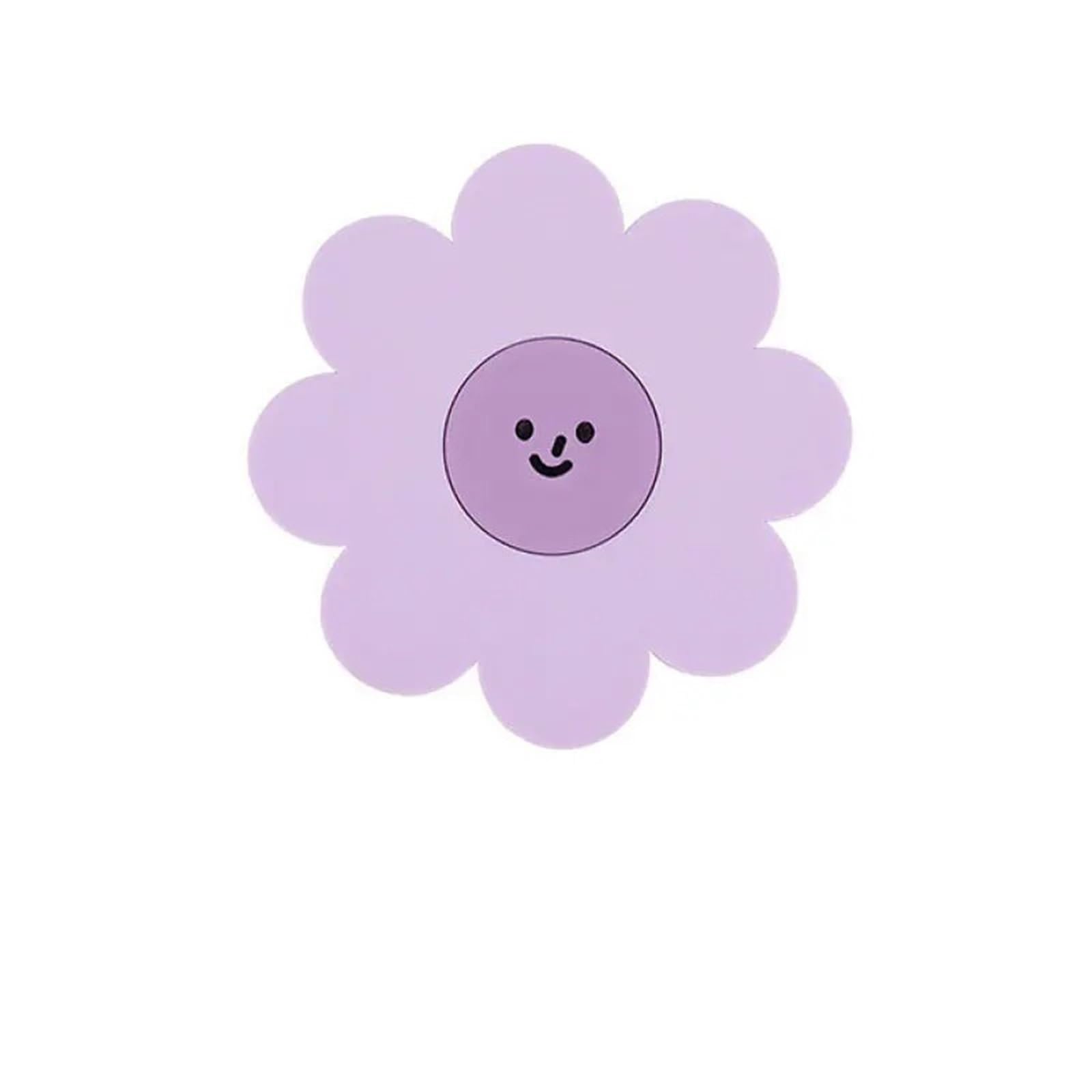 10Pcs Sunflower Cute Placemat Coaster Anti-skidding And Heat-resistant Silicone Cup Pads for Cap(Color3)