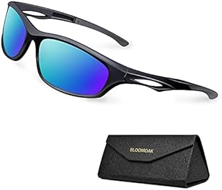 Bloomoak Cycling Sunglasses / Polarized Sport Sunglasses / UV Protection / TR90 Unbreakable Frame - Fit for Driving / Running/Sunglasses(Blue)