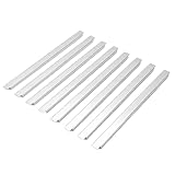 Ejoyous Edelstahl-Adapterstange, 8 Stück 12,6 Zoll Küchenteiler, Starke Konstruktion für Restaurant-Food-Service