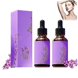 KAFZEL 2 Pièces Huile anti repousse poil, Huile de souchet bio anti poil, Agent Soin Peau pour Maillot Jambes Aisselles Bras Nombril Visage Cuisses Mains, Facile à utiliser