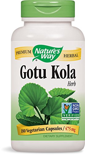 Nature's Way Gotu Kola Herb, 180 Capsules (Pack of 2)
