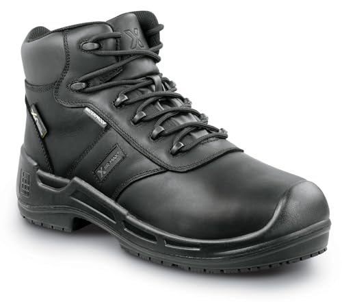 SR Max Danbury, Men's, Black, Steel Toe, EH, WP,Mt, Max TRAX, Slip Resistant, 6 Inch, Work Boot (11.0 M)