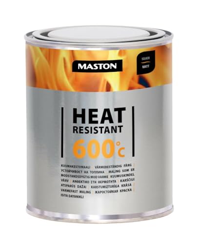 Maston Paint Heat-Resistant Silver Matt +600 C 1l