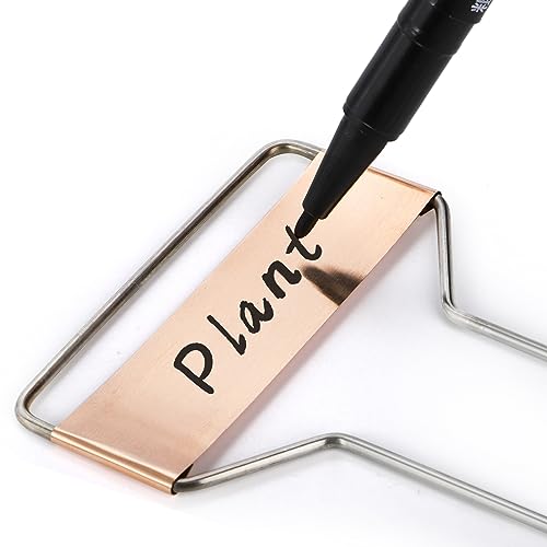Foraineam 30 Pack 10 Inch High Copper Plate Metal Plant Labels Garden Stake Tags Reusable Planting Gardening Markers by Foraineam - Image 7