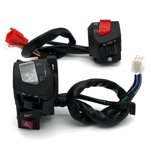 Bouton interrupteur moto multi-fonctions 22mm étanche pour antibrouillard