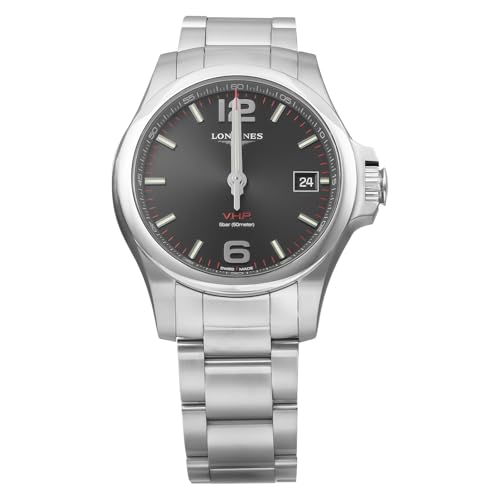 [LONGINES] �����Y �r���v Watch �����W�� CONQUEST V.H.P �R���N�G�X�g �u�D�g�D�o L3.716.4.56.6 0 �u���b�N������ �X�e�����X�X�`�[�� [���s�A���i]