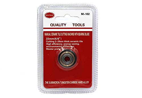 YUFUTOL Tile Wheel Cutter 22×6×6mm Carbide Ceramic Tile Cutter Replacement Scoring Wheel With Bolt and Lock Nut For Manual tile Cutting Machine